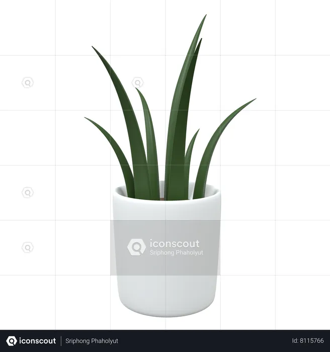 Office Plant  3D Icon