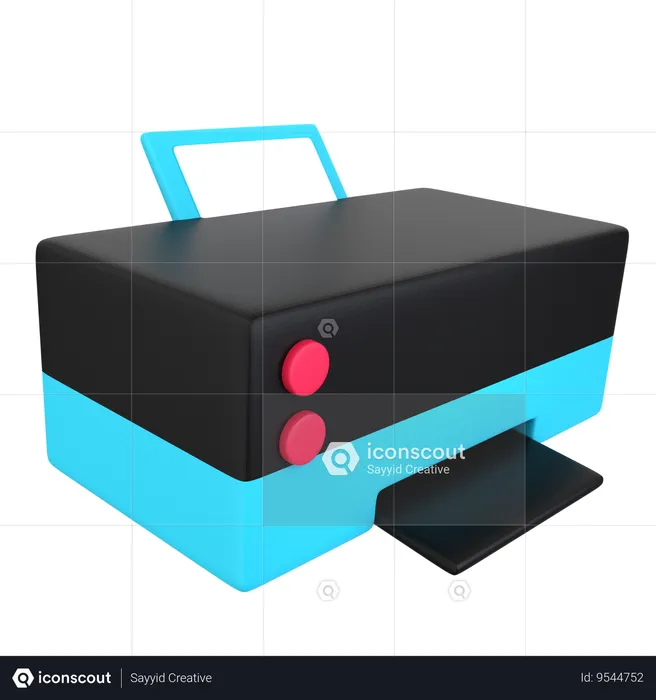 Office printer  3D Icon