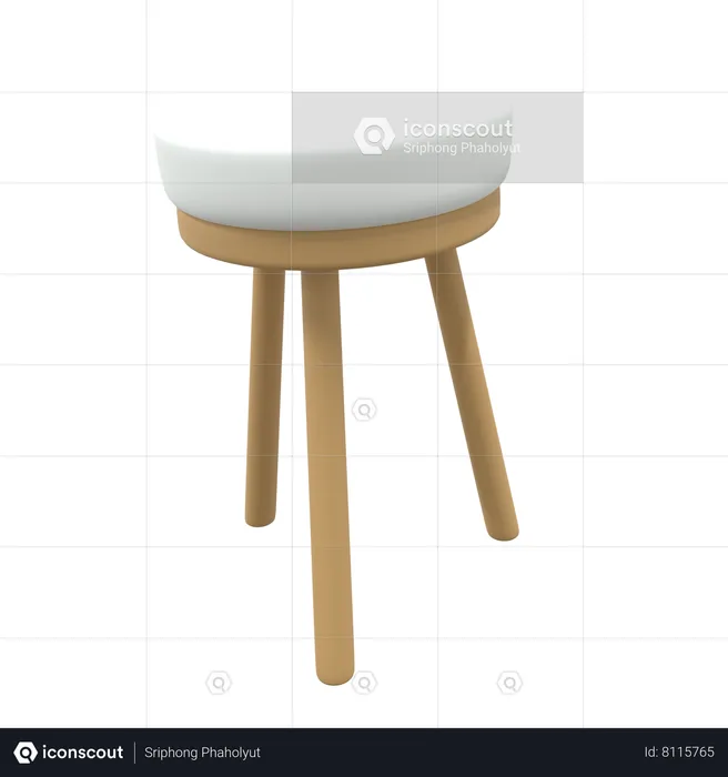 Office Stool  3D Icon