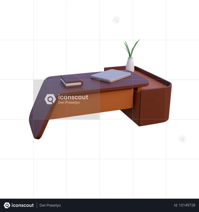 Office Table  3D Icon