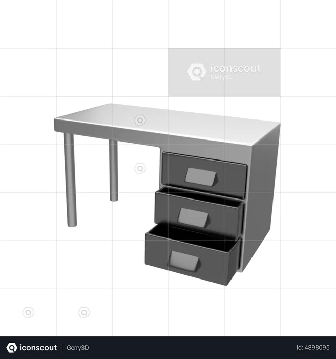 Office Table  3D Icon