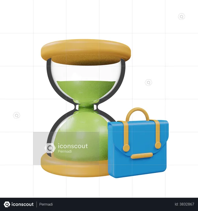 Office Time  3D Illustration