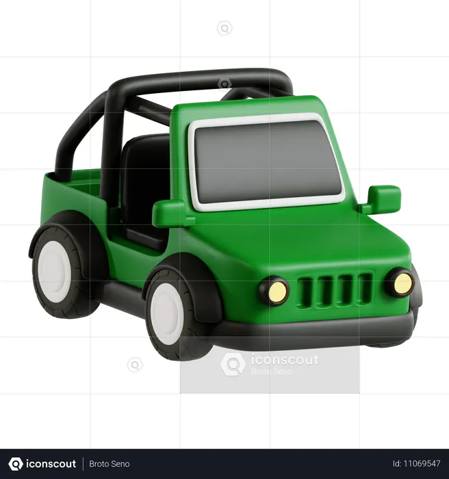 Offroad car  3D Icon