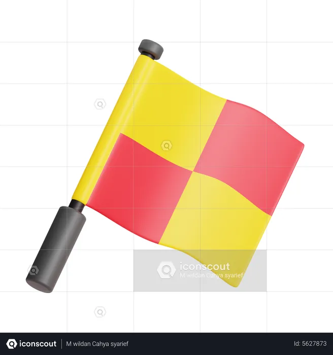 OFFSIDE FLAG  3D Icon