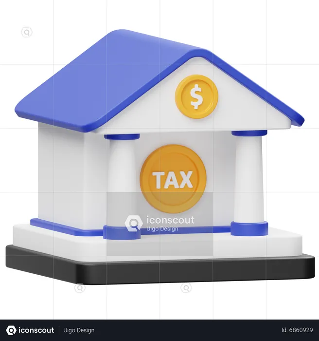 Oficina de impuestos  3D Icon