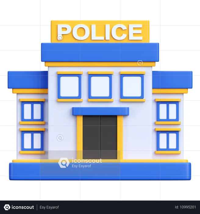 Oficina de la policía  3D Icon