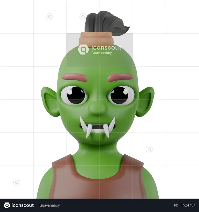 Ogro  3D Icon