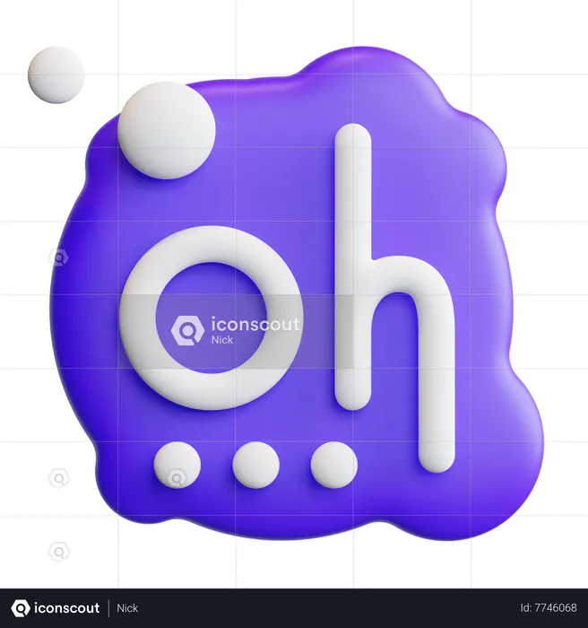 Ohh Emoji 3D Icon