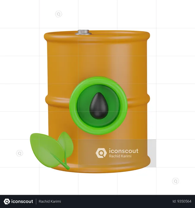Oil barrel  3D Icon