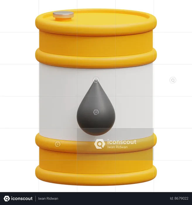 Oil Barrel  3D Icon