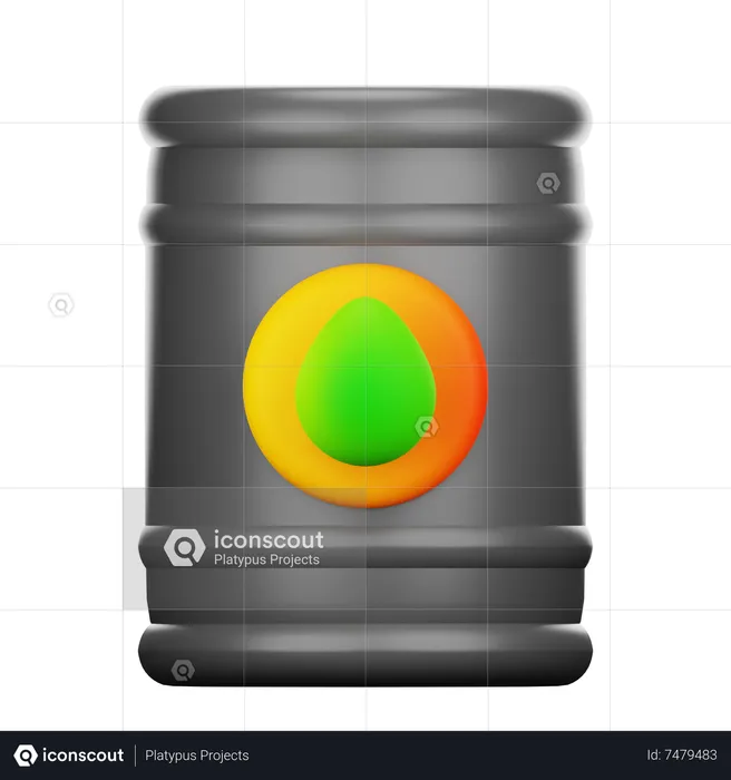 Oil Barrel  3D Icon