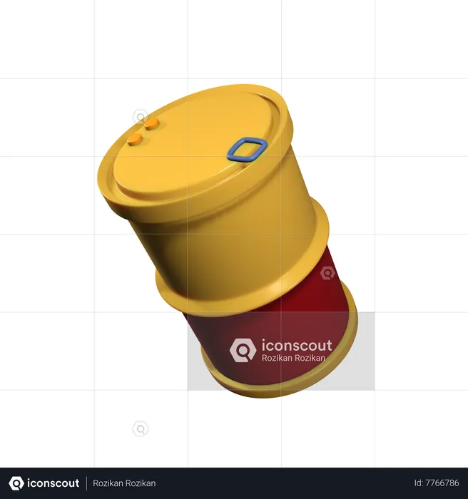 Oil Barrel  3D Icon