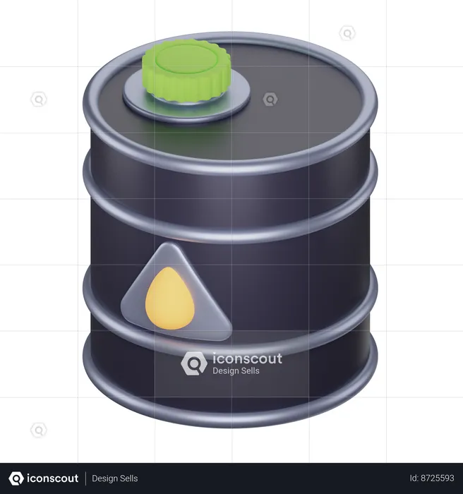 Oil Barrel  3D Icon