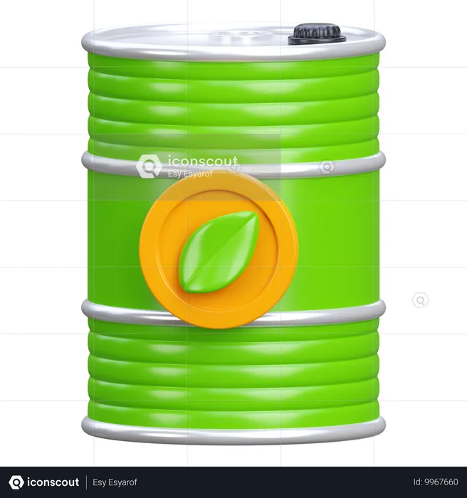 Oil Barrel  3D Icon