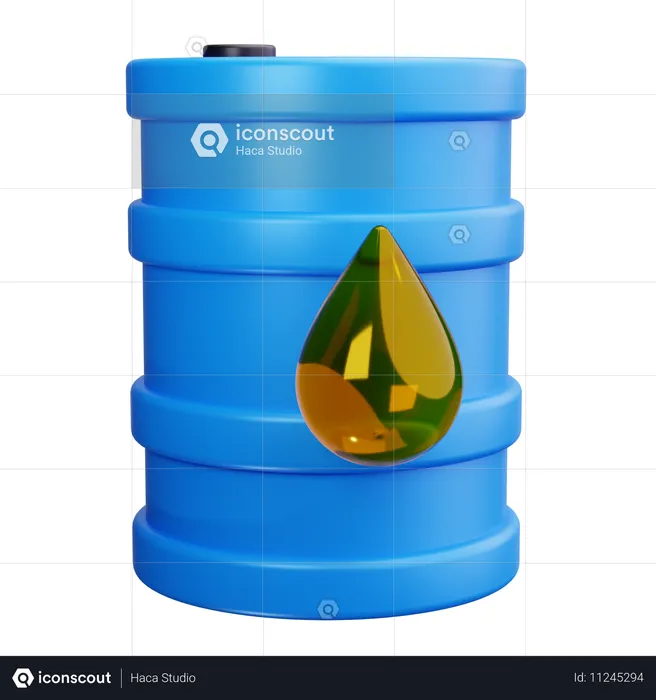 Oil Barrel  3D Icon