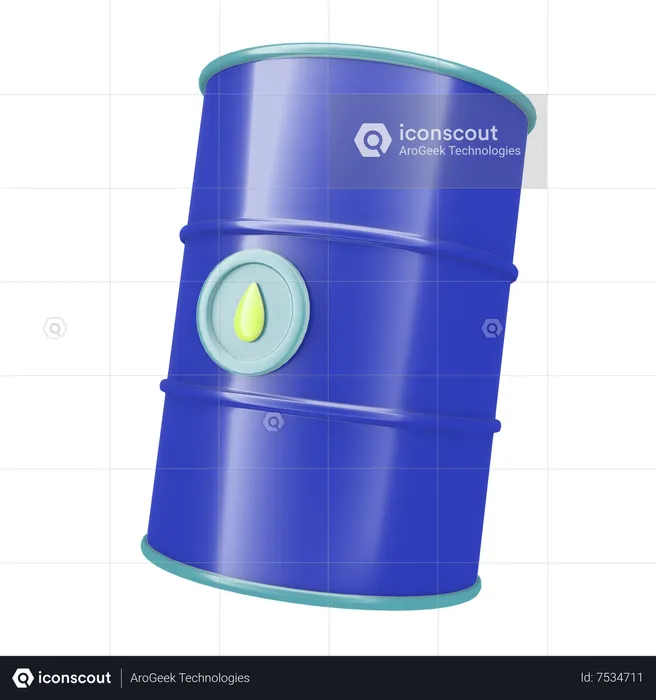 Oil Barrel  3D Icon
