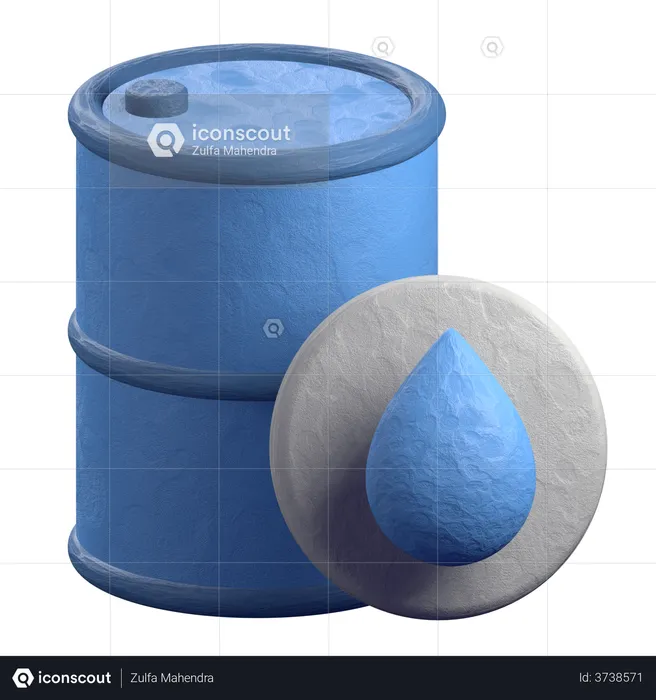 Oil Barrel  3D Illustration