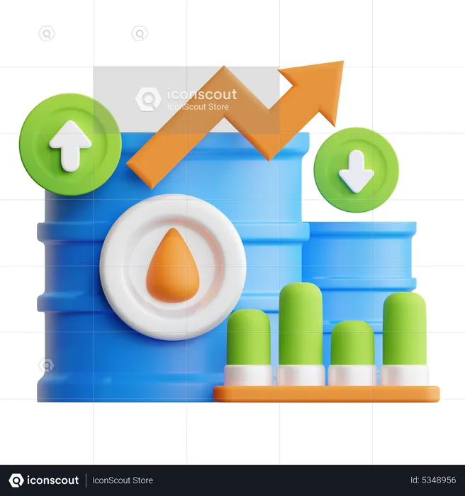 Oil Commodity  3D Icon