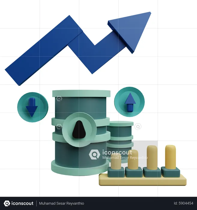 Oil Commodity  3D Icon