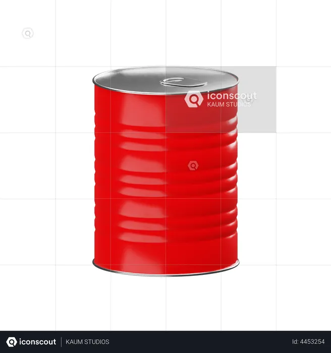 Oil Drum  3D Illustration