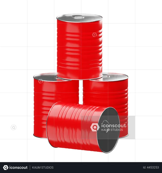 Oil Drum 3D Illustration download in PNG, OBJ or Blend format