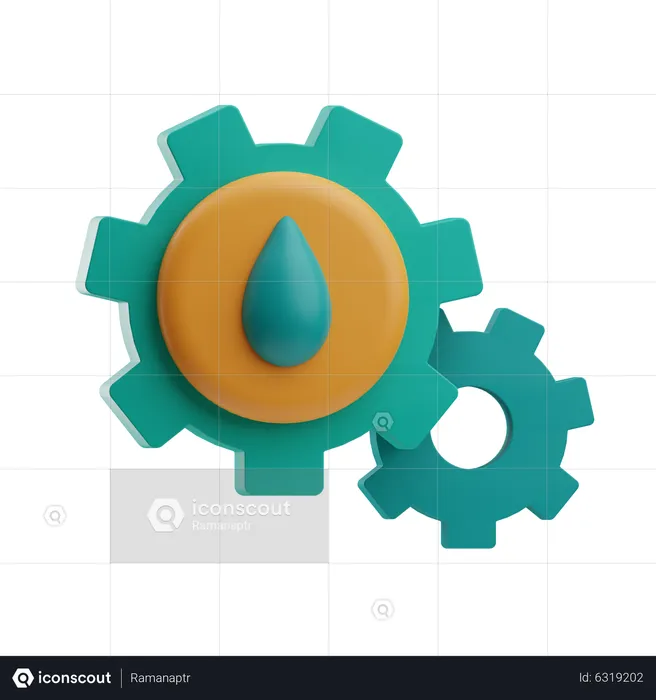 Oil Management  3D Icon