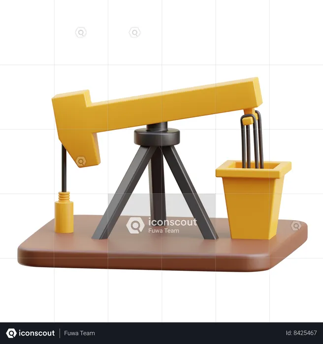 Oil Pump  3D Icon