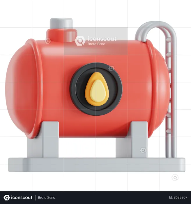 Oil tank  3D Icon