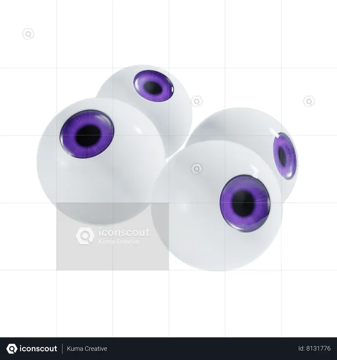 Ojo de halloween  3D Icon