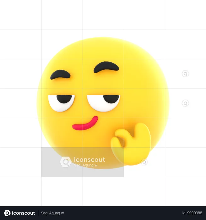 Ok emoticon rosto emoji Emoji 3D Icon