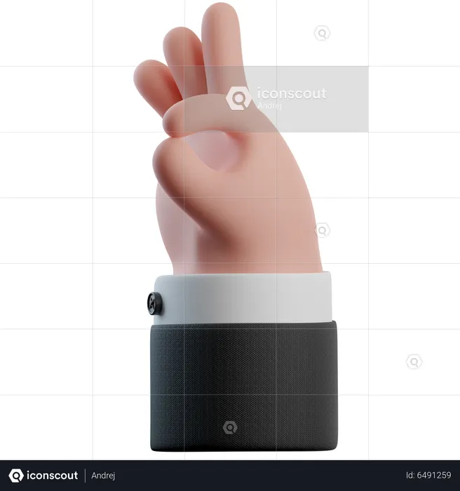 Ok Hand Gestures  3D Icon