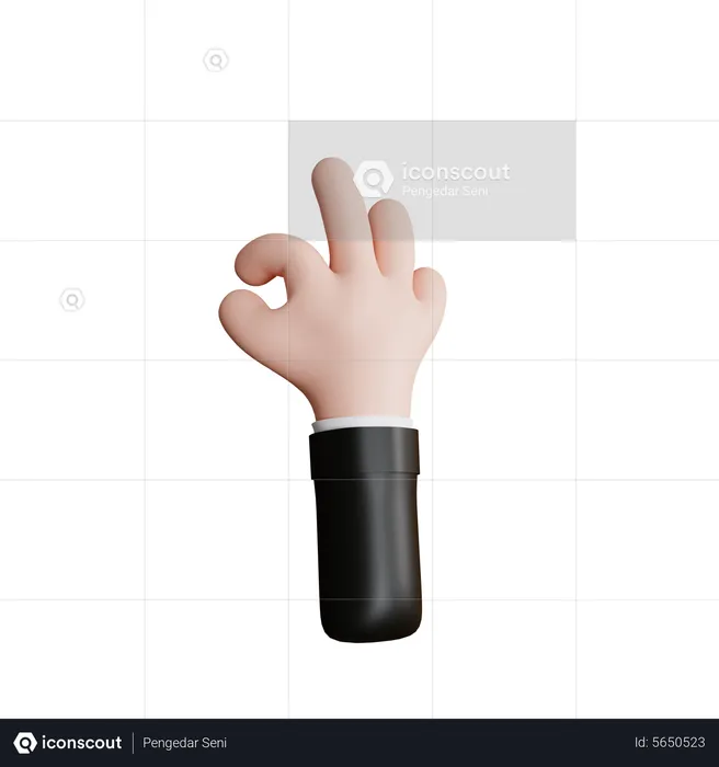 Okay Hand Gesture  3D Icon