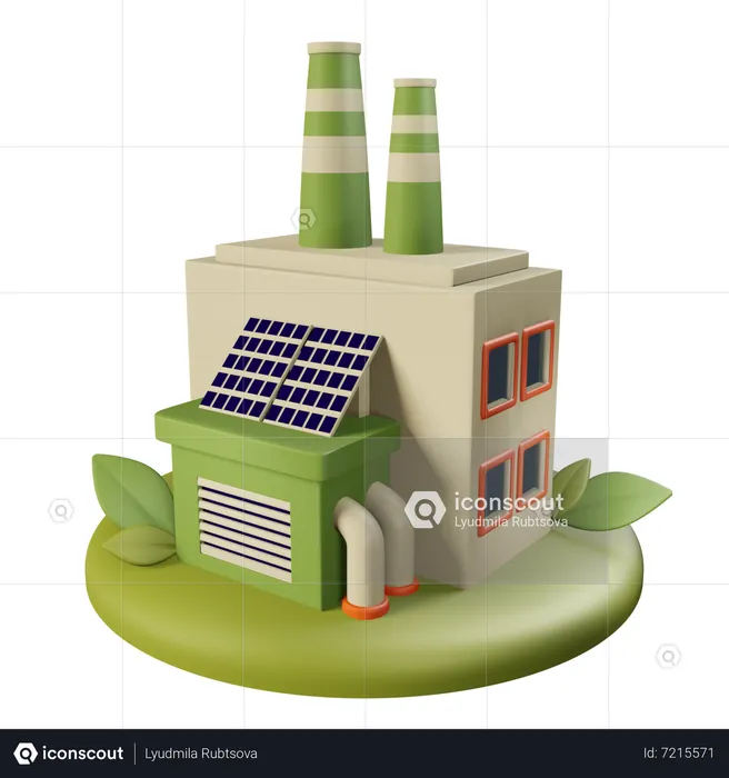 Öko-Fabrik  3D Icon