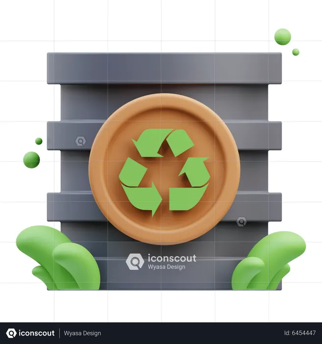 Öko-Fass  3D Icon