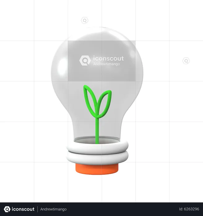 Öko-Lampe  3D Icon