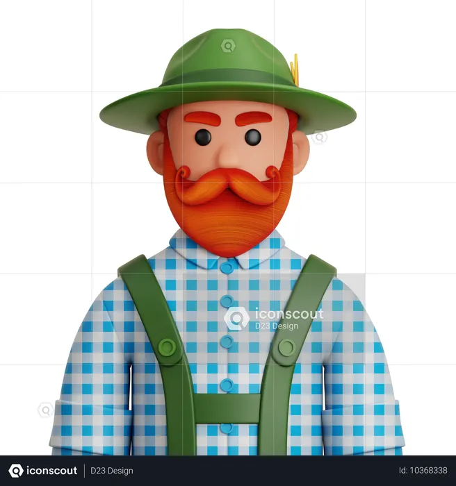 Oktoberfest man  3D Icon