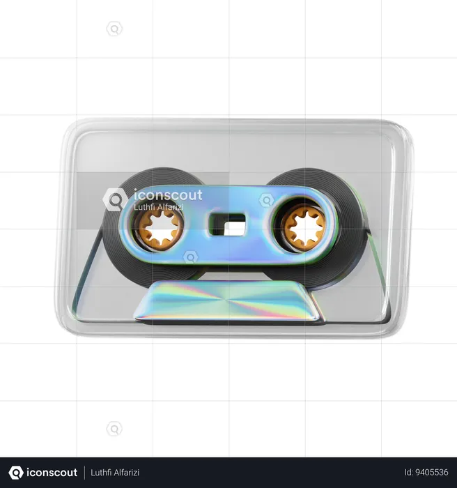 Old casette  3D Icon