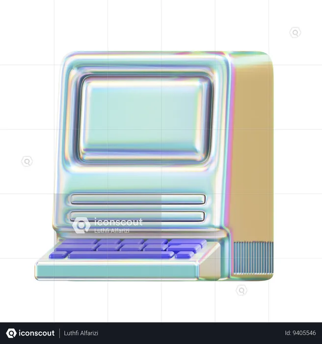 Old computer  3D Icon
