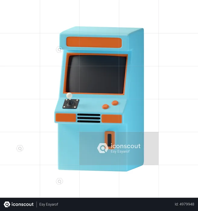 Old Game Machine  3D Icon