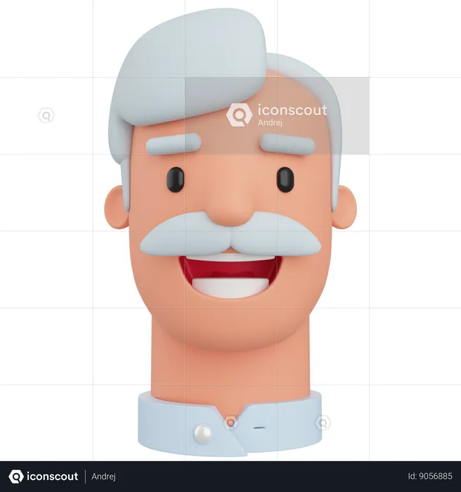 Old Man  3D Icon
