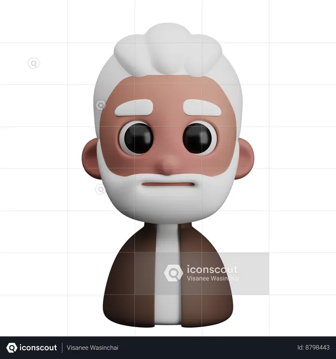 Old Man  3D Icon