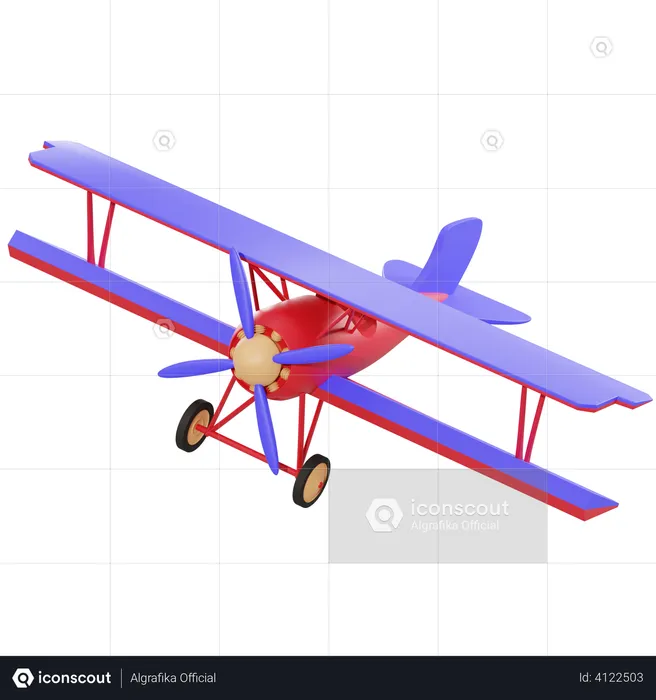 Old Plane  3D Illustration