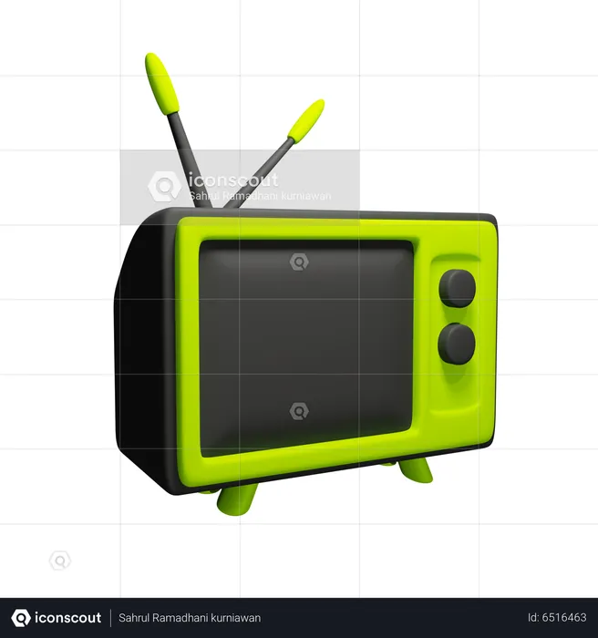 Old Tv  3D Icon