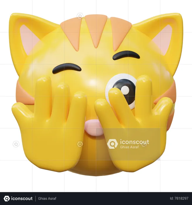 Olho espiando Emoji 3D Icon