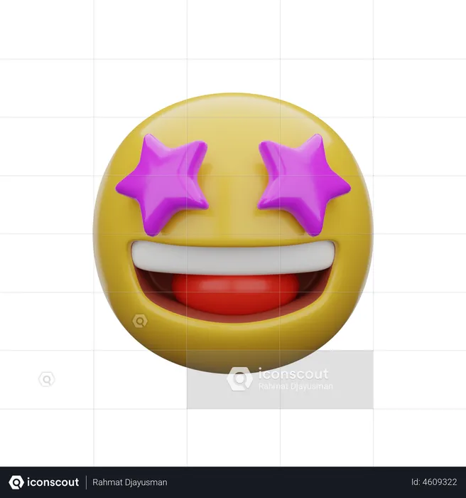 Olho de estrela Emoji 3D Emoji