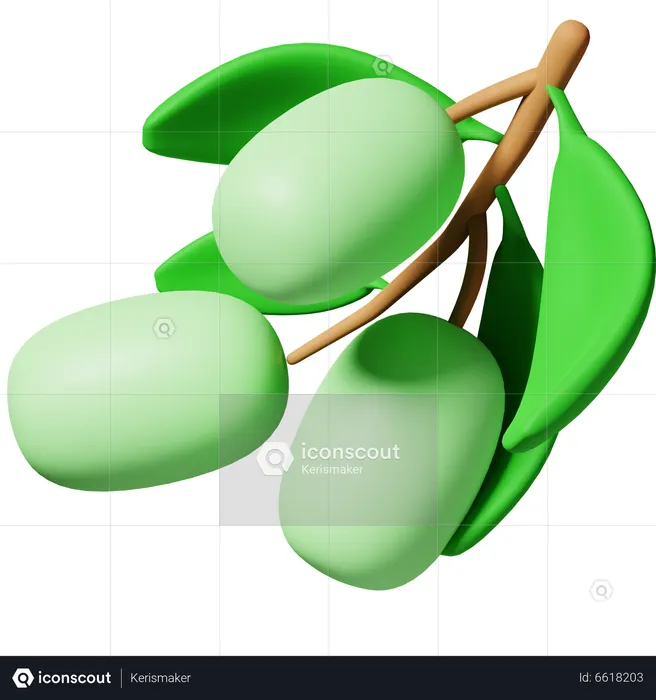 Olives  3D Icon