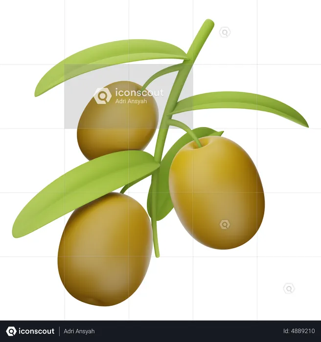 Olives  3D Icon