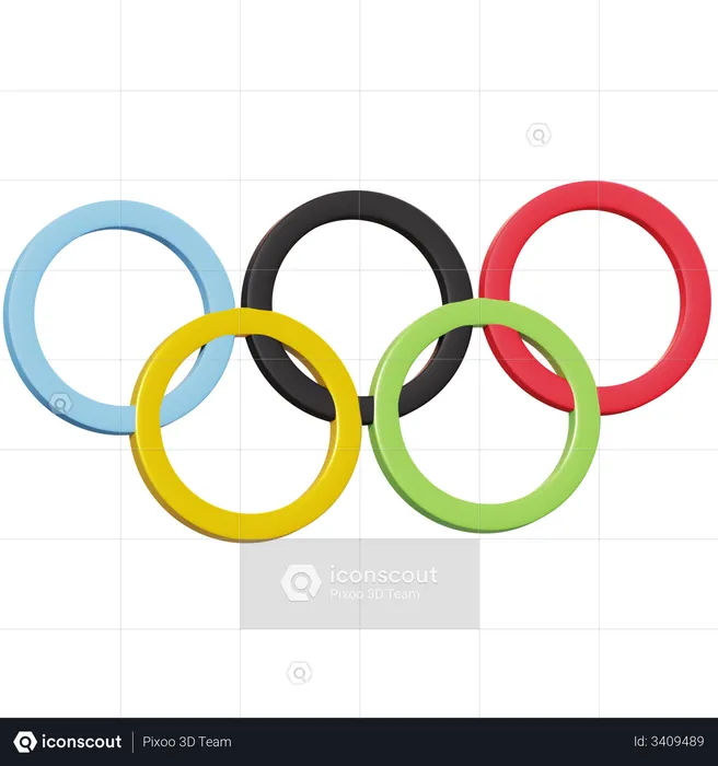 Olympic Logo  3D Illustration