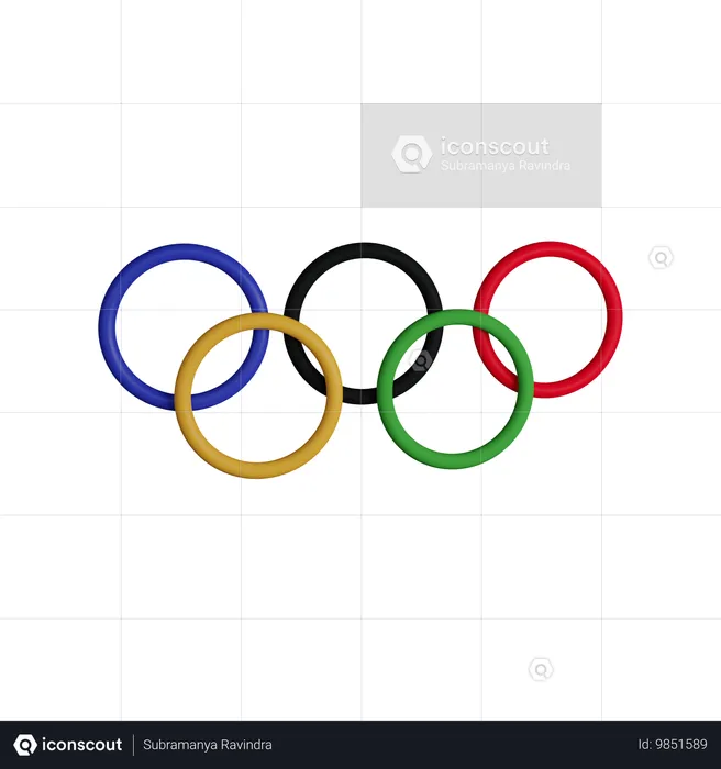 Olympisches Logo  3D Icon