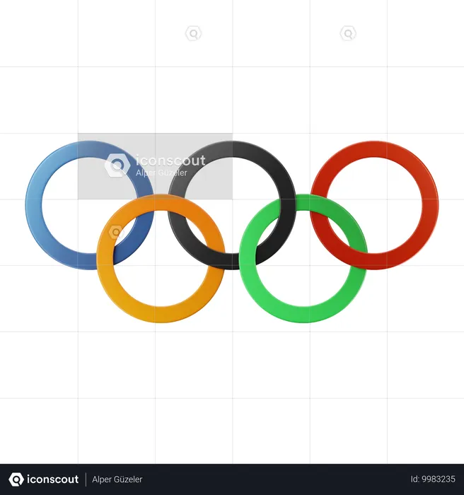 Olympisches Logo  3D Icon